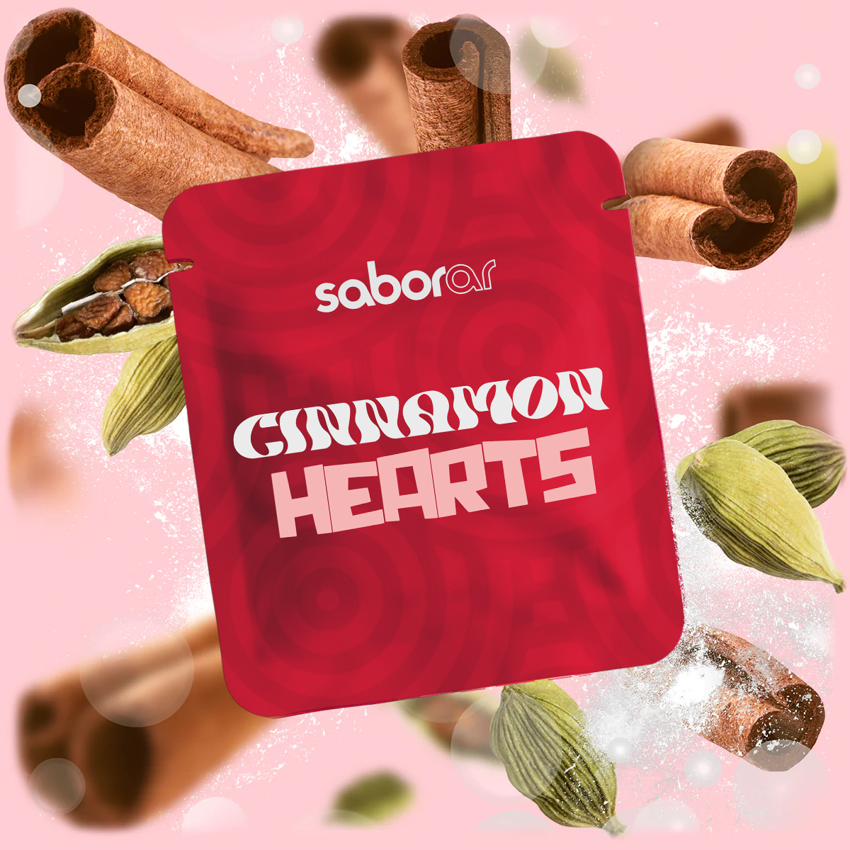 Cinnamon Hearts - Sabor Especiarias de Canela